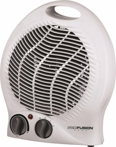 ProFusion Heat Oscillating Infrared Quartz Tower Heater - White Perspective: front