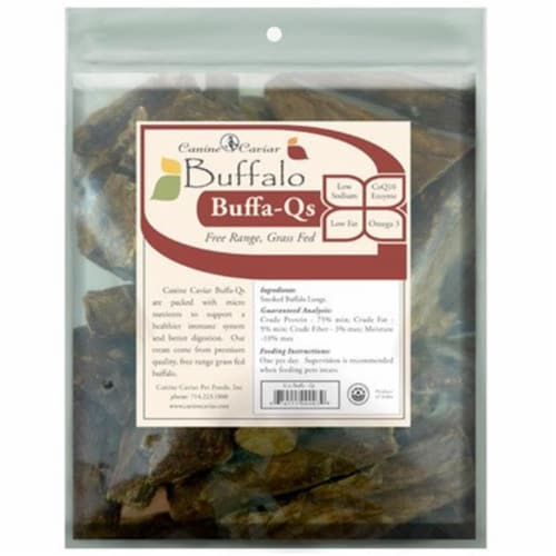 Canine Caviar 700878 8 Ounce Buffalo Lung Pet Foods Perspective: front