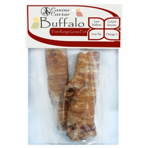 Canine Caviar 810850 6 in. Buffaroos Pet Foods - Pack of 2, 12 Bags Per Case Perspective: front