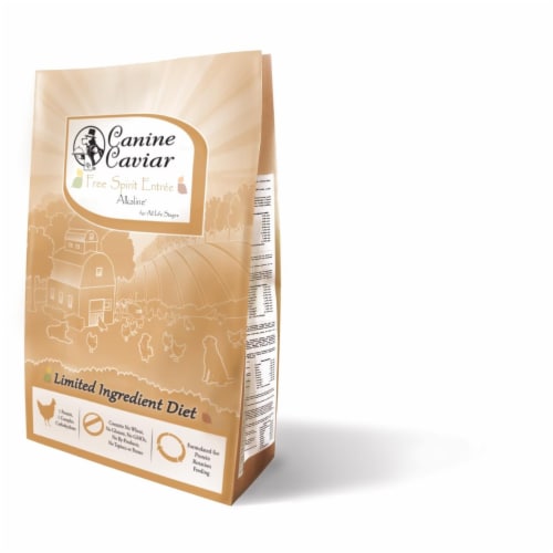 Canine Caviar 901275 Free Spirit Alkaline Holistic Entre All Life Stages, 4.4 pound - 8 Bags Perspective: front