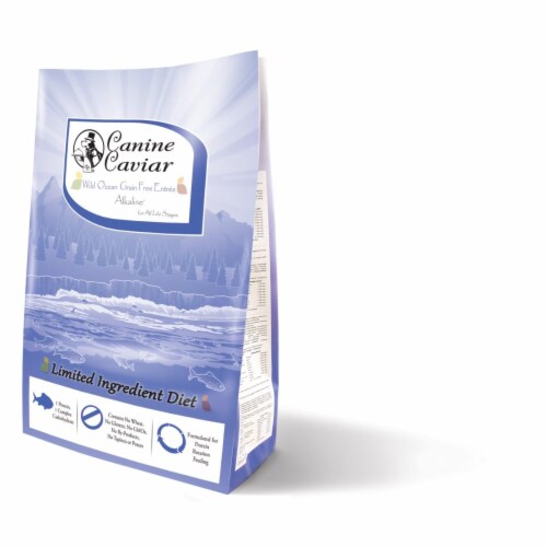 Canine Caviar 902333 Wild Ocean Alkaline Holistic Grain Free Entree All Life Stages, 4.4 poun Perspective: front