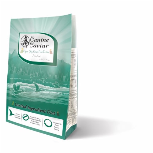 Canine Caviar 902456 Open Sky Alkaline Holistic Grain Free Entree All Life Stages, 4.4 pound Perspective: front