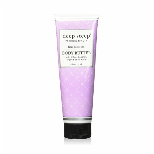 Deep Steep Argan Oil Body Butter Lilac Blossom Perspective: front