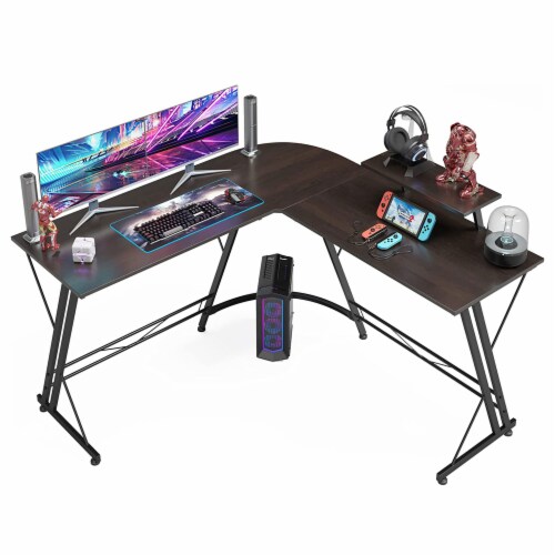 Somdot L Shaped Corner Gaming and Computer Desk with Monitor Stand