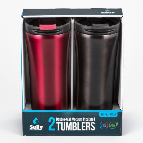 Tundra Coffee Tumbler 2 Pack - Red/Black Perspective: front