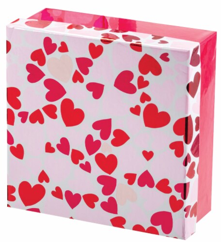 Holiday Home Valentine's Day Square Rigid Box - Hearts Perspective: front