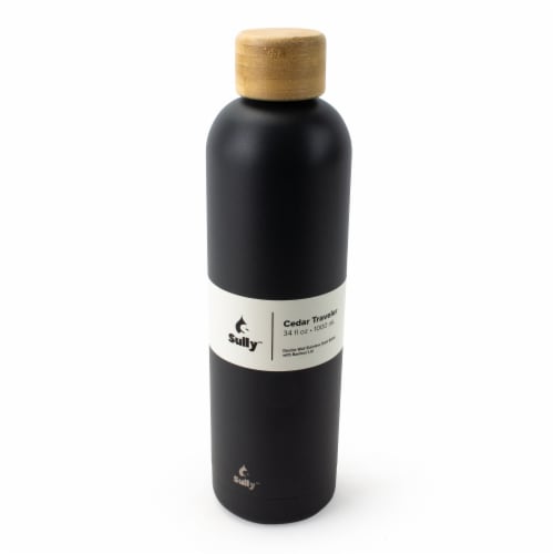 Sully™ Innovation Stainless Steel Water Bottle - Black Perspective: front
