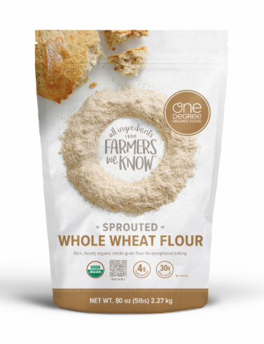 Qfc One Degree Organic Foods Sprouted Whole Wheat Flour 80 Oz