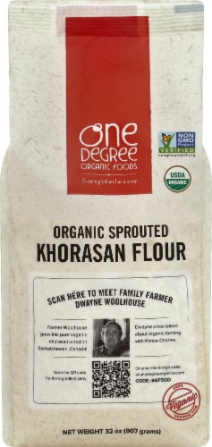One Degree Organic Foods Sprouted Khorasan Flour Perspective: front