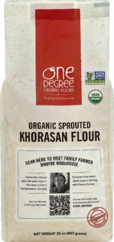 One Degree Organic Foods Sprouted Khorasan Flour Perspective: front