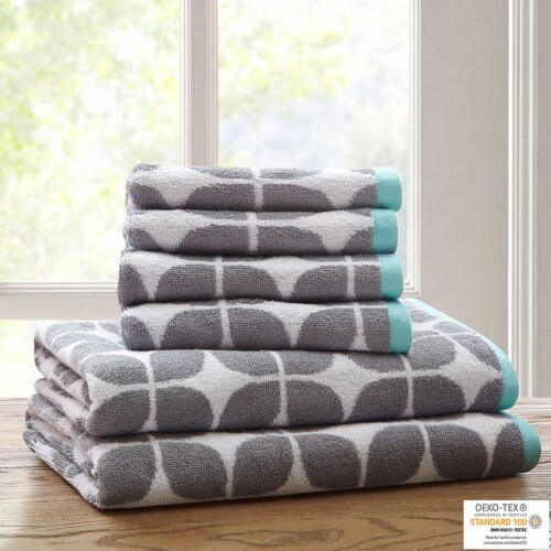 Set Of 6 Cotton Bath Towels For Bathroom Extra Large Bath Towels Absorbent  Towel