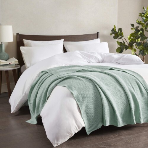 INKIVY Bree Knit Throw Aqua 50x60 1 unit Fred Meyer