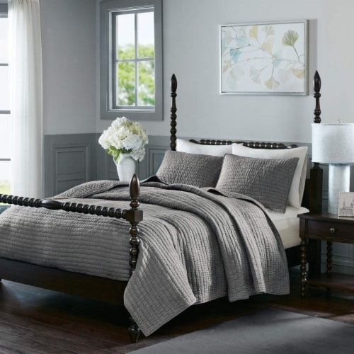 Madison Park Signature Serene Cotton 3 Piece Coverlet Sets Full