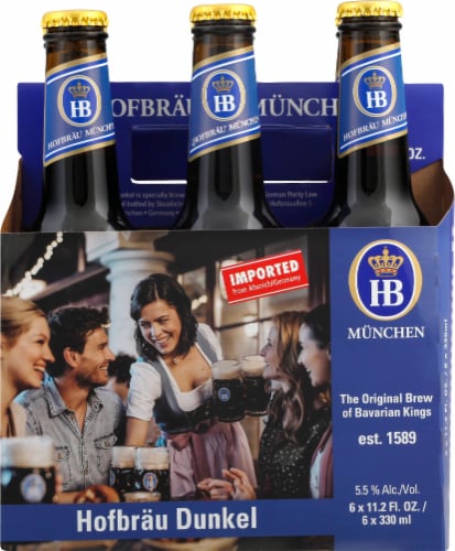 Hofbrauhaus Hofbrau Dunkel Beer Perspective: front