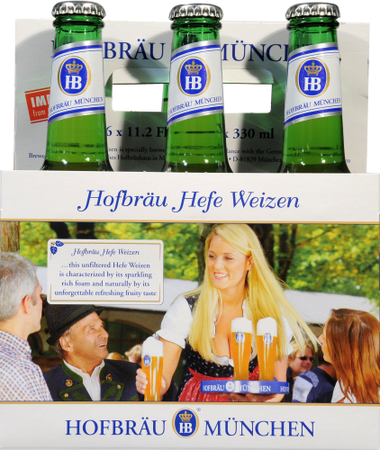 Hofbrauhaus Weissbier Hefe Weizen Perspective: front