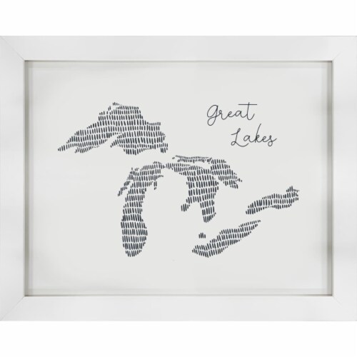 North American Art AR2230 24 x 30 in. Great Lakes Framed Art Perspective: front