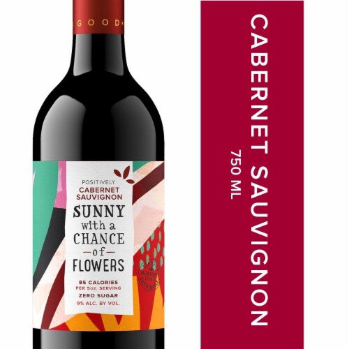 Sunny with a Chance of Flowers Cabernet Sauvignon California Red Wine Perspective: front