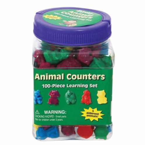 Eureka EU-867470BN Animal Counters Tubbed - Pack of 3 Perspective: front