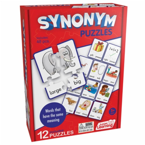 Junior Learning JRL241BN 3 Each Synonym Puzzles Perspective: front