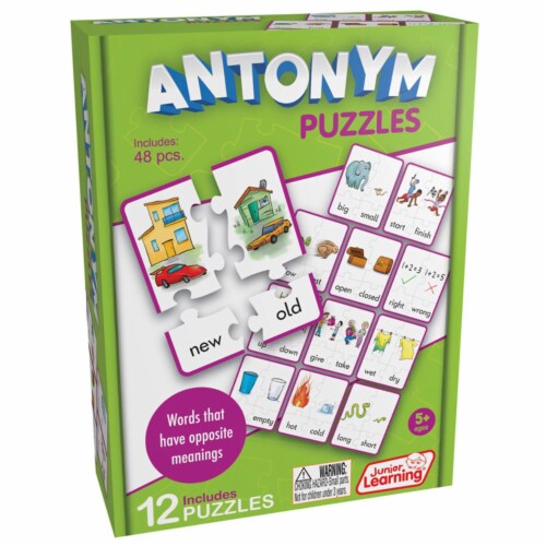 Junior Learning JRL242BN 3 Each Antonym Puzzles Perspective: front