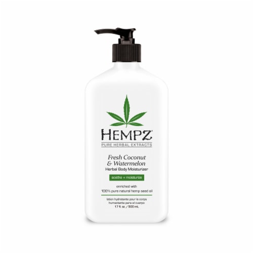 Hempz Fresh Coconut & Watermelon Herbal Body Moisturizer Perspective: front