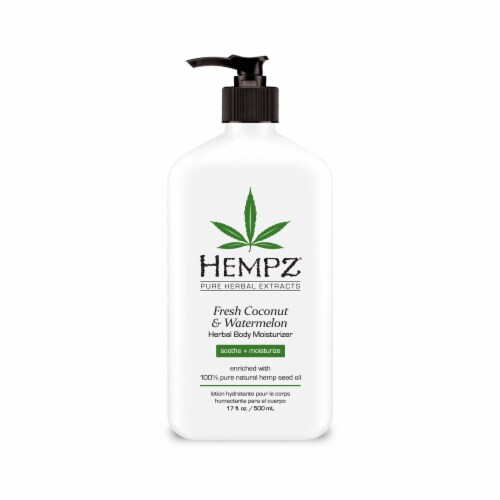 Hempz Fresh Coconut & Watermelon Herbal Body Moisturizer Perspective: front