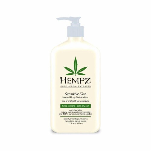 Hempz Sensitive Skin Herbal Body Moisturizer Perspective: front