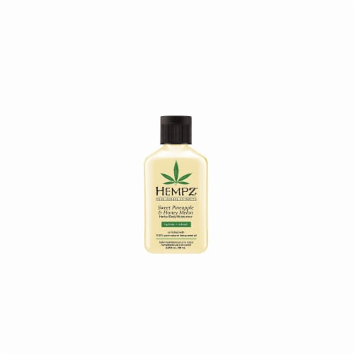 Hempz Sweet Pineapple & Honey Melon Hydrate + Refresh Herbal Body Moisturizer Perspective: front