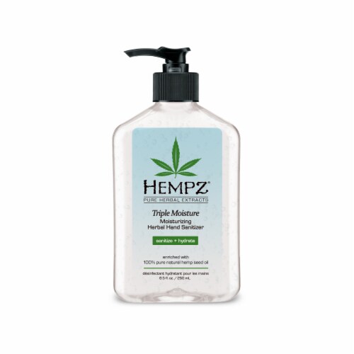 Hempz Triple Moisturizing Herbal Hand Sanitizer Perspective: front