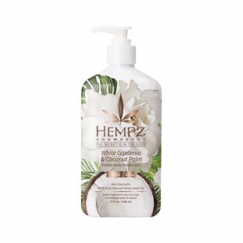 Hempz® Limited Edition White Gardeni & Coconut Palm Body Moisturizer Perspective: front
