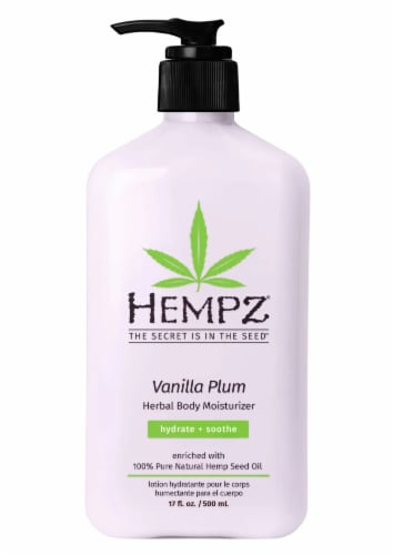 Hempz Herbal Body Moisturizer - Vanilla Plum Perspective: front