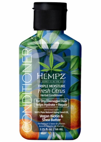 Hempz® Triple Moisture Fresh Citrus Herbal Conditioner Perspective: front