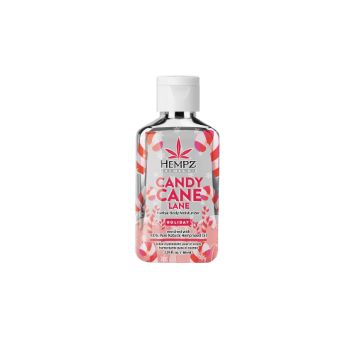 Hempz® Candy Cane Lane Mini Moisturizer Perspective: front