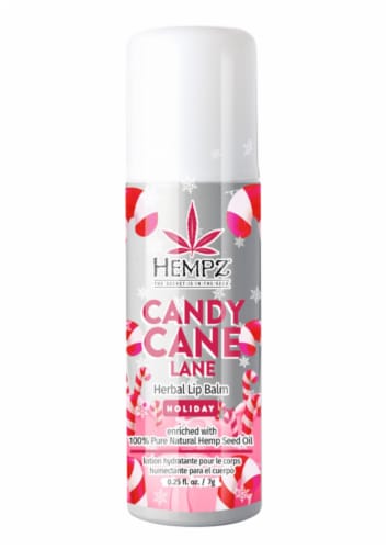 Hempz® Candy Cane Lane Herbal Lip Balm Perspective: front