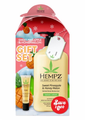Hempz® Sweet Pineapple & Honey Melon Gift Set Perspective: front