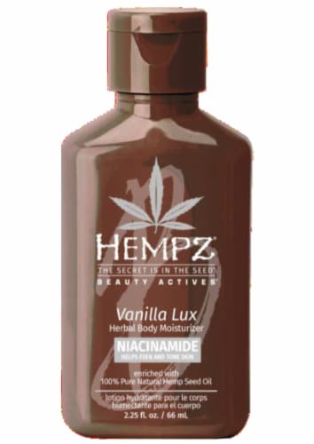 Hempz® Vanilla Lux Mini Herbal Body Moisturizer Perspective: front