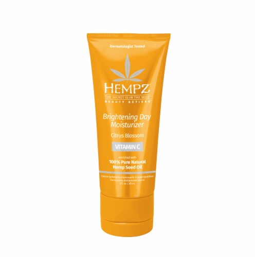 Hempz Beauty Actives Citrus Blossom Brightening Day Facial Moisturizer with Vitamin C Perspective: front