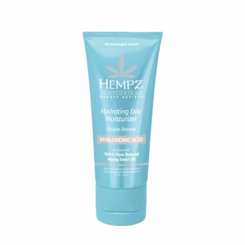 Hempz Beauty Actives Ocean Breeze Hydrating Day Facial Moisturizer with Hyaluronic Acid Perspective: front