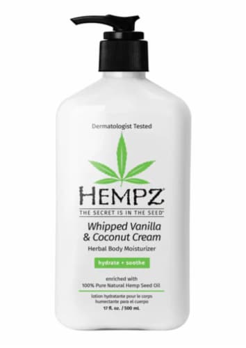 Hempz Whipped Vanilla & Coconut Cream Body Moisturizer Perspective: front