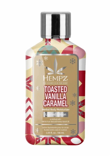 Hempz®  Mini Toasted Vanilla Caramel Herbal Body Moisturizer Perspective: front