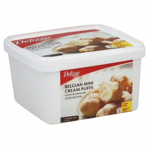 Delizza Belgian Mini Cream Puffs Perspective: front