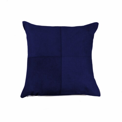 Hand Stitched Purple Natural Cowhide Decorative Pillow Hand Stitched Purple Natural Cowhide Decorative Pillow