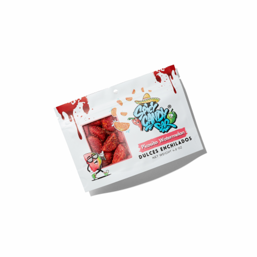 Spicy Candy Bar® Dulces Enchilados Picosito Watermelon Gummy Candy Bag Perspective: front