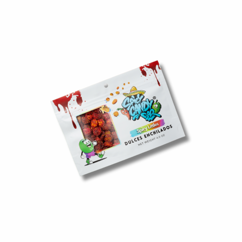 Spicy Candy Bar® Dulces Enchilados Spicy Littles Gummy Candy Bag Perspective: front