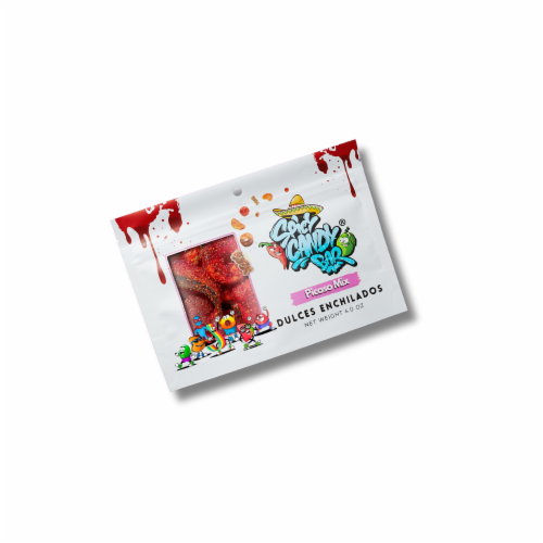 Spicy Candy Bar® Dulces Enchilados Picoso Mix Gummy Candy Bag Perspective: front