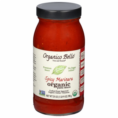 Organico Bello Organic Spicy Marinara Pasta Sauce Perspective: front