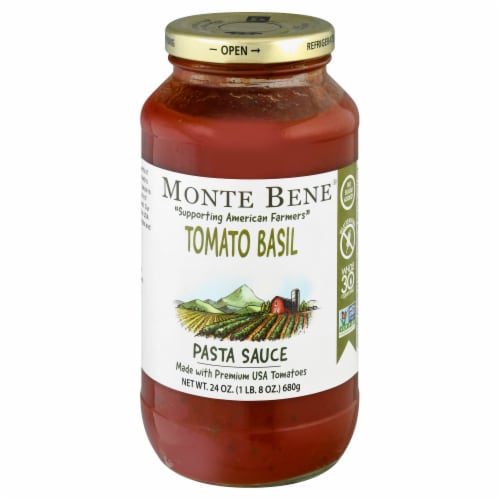 Monte Bene Tomato Basil Pasta Sauce Perspective: front