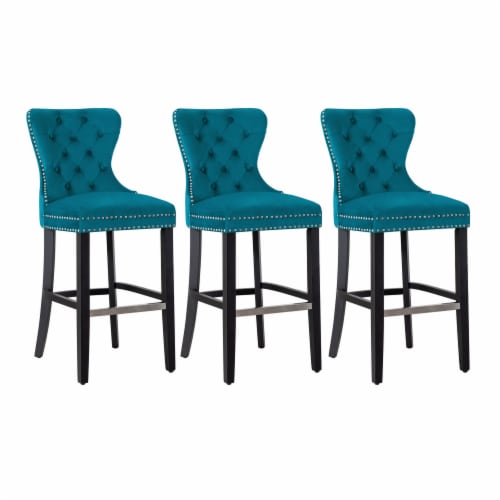 Teal bar stools set of 3 discount