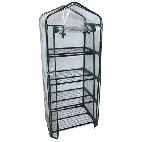 ShelterLogic 70517 23.6 x 17.7 x 57.1 in. 4 - Tier Mini Growhouse Perspective: front