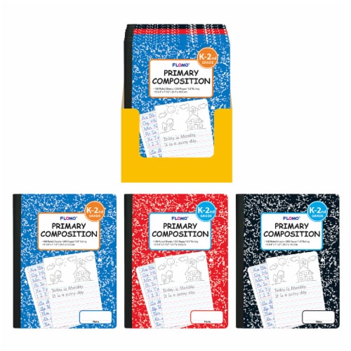 FLOMO Assorted Primary Composition Notebook Perspective: front